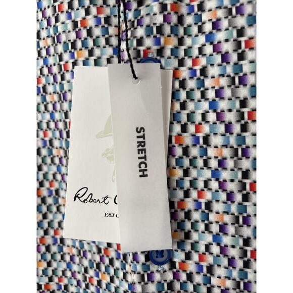 NWT Robert Graham Flamenco Mens Large Button Up Shirt Geometric AOP $198 L/S - Picture 12 of 14